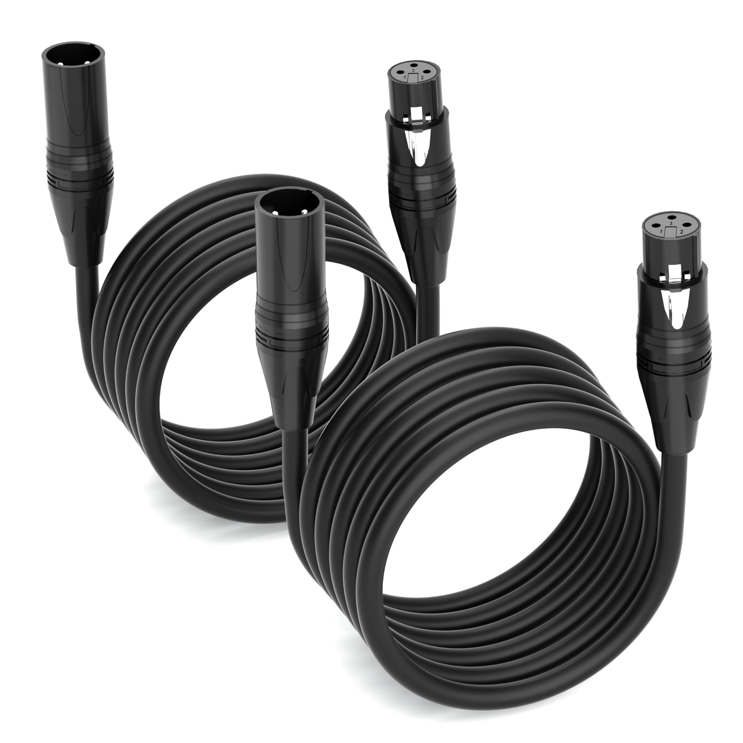 Amazon.co.jp: Cableet XLRケーブル 25フィート 2本パック プレミアム